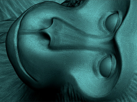 Monkey 3d peinting 3D-printmodel