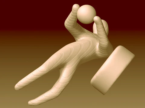 Soccer goalkeeper 3d printing 3D Print Model
