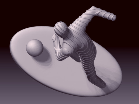 Soccer goalkeeper 3d printing 3D Print Model
