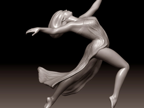 Esmeralda- dance Modèles 3D en vedette