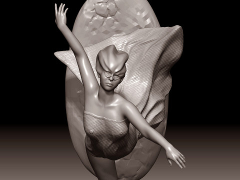 Esmeralda- dance Modèles 3D en vedette
