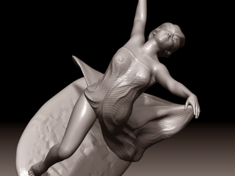 Esmeralda- dance Modèles 3D en vedette