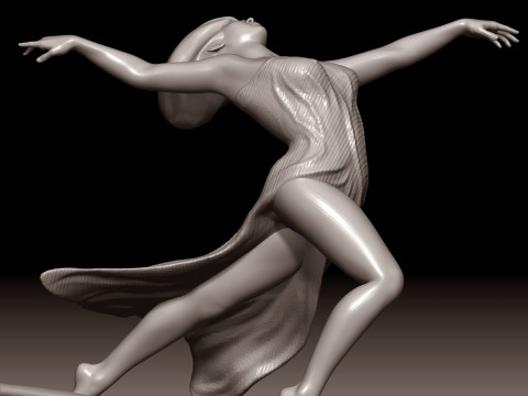 Esmeralda- dance Modèles 3D en vedette