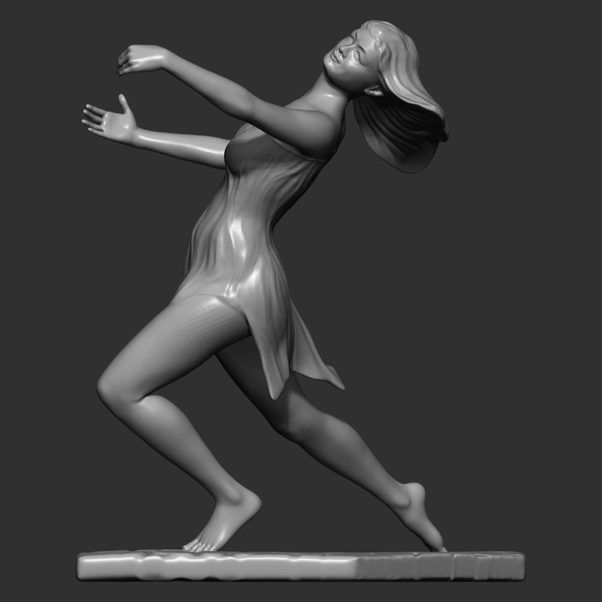 Grace in Motion 3D Print Model .c4d .max .obj .3ds .fbx .stl .blend 