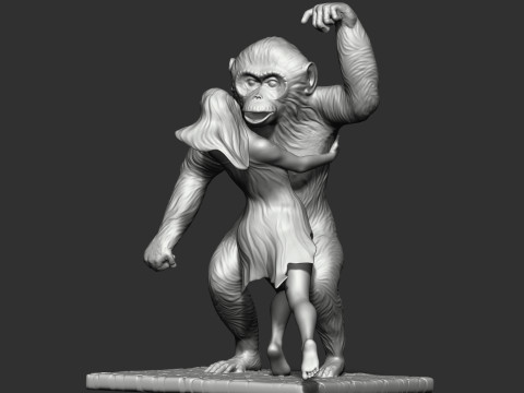 King Kong returns Model do druku 3D