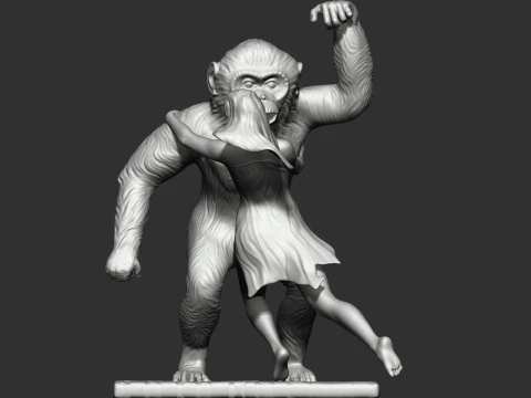 King Kong returns 3D Print Model