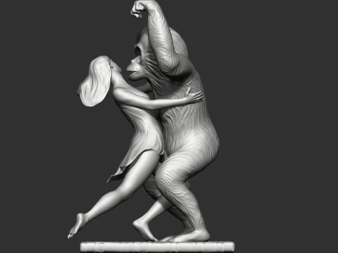 King Kong returns 3D Print Model