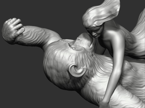 King Kong returns Model do druku 3D