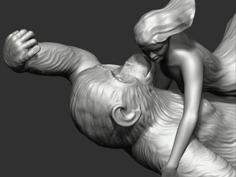 King Kong returns 3D Print Model
