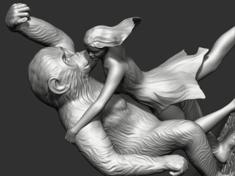 King Kong returns 3D Print Model