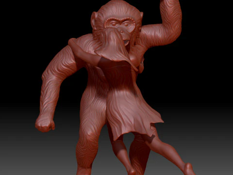 King Kong returns 3D Print Model