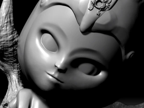 Forest Princess Guardian 3D Print Model