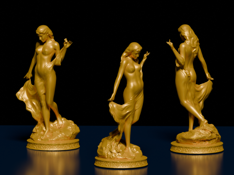 The Bather 3D Print Model