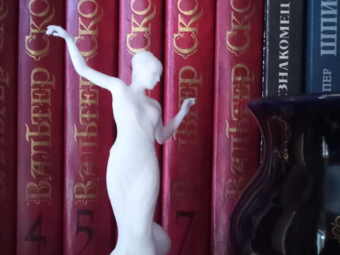 Elegant Female Dancer Figurine 3D Printable STL 3D Print Model