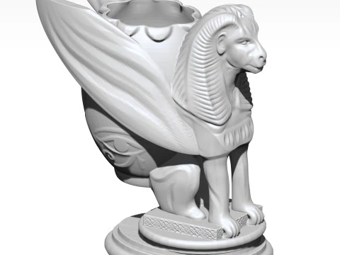 Sphinx Pencil Holder 3D Printable 3D Print Model
