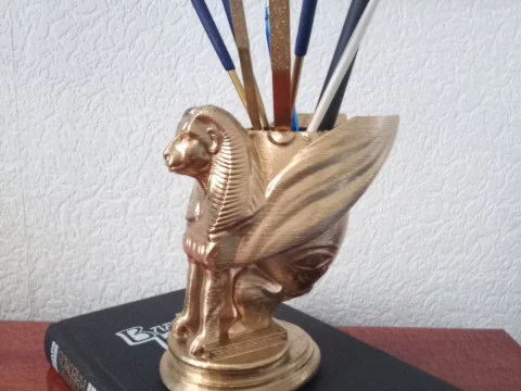 Sphinx Pencil Holder 3D Printable 3D Print Model