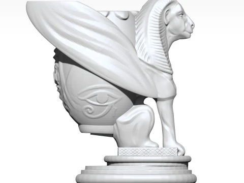 Sphinx Pencil Holder 3D Printable 3D Print Model