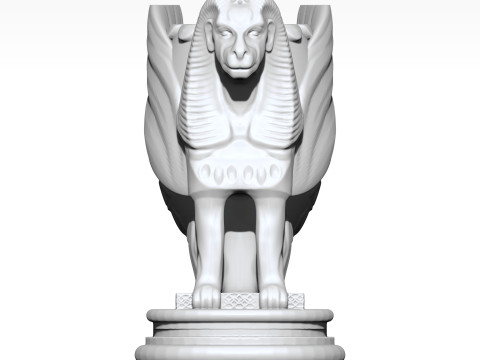 Sphinx Pencil Holder 3D Printable Modelo de Impressão 3D