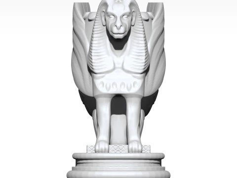 Sphinx Pencil Holder 3D Printable 3D Print Model