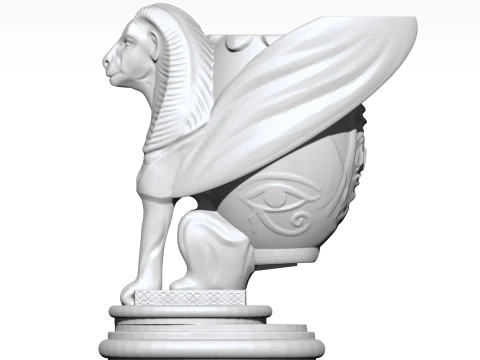 Sphinx Pencil Holder 3D Printable 3D Print Model