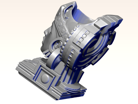 Mayan Priestess Pencil Holder 3D Printable Modelo de Impressão 3D