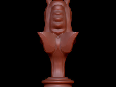 Knight chess piece in horse head style 3D Baskı Modeli