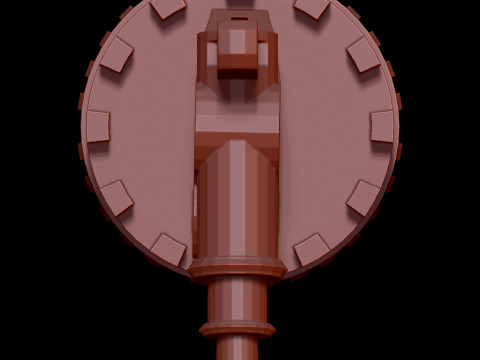 Rook Chess Piece in Artillery Tower Style Modello di stampa 3D