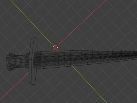 A small sword 3D Model