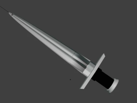 A small sword 3D Model