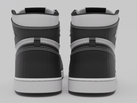 Pack of Nike Air Jordan 1 sneakers 3D 模型