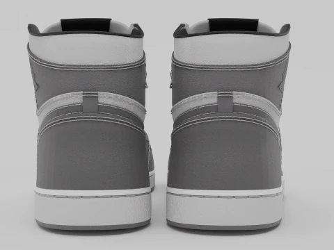 Pack of Nike Air Jordan 1 sneakers 3D Model
