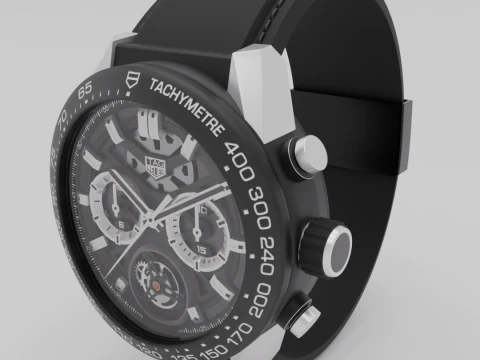 TAG Heuer Carrera Calibre Heuer 02T Modelo 3D