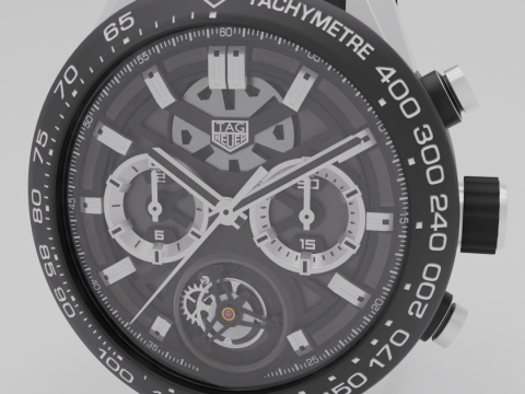 TAG Heuer Carrera Calibre Heuer 02T 3D 模型