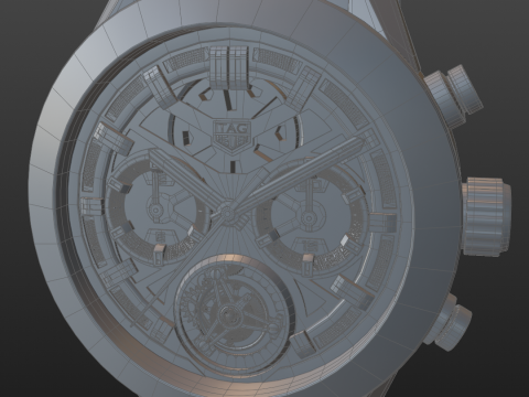 TAG Heuer Carrera Calibre Heuer 02T 3D 模型
