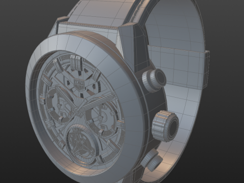 TAG Heuer Carrera Calibre Heuer 02T 3D 模型