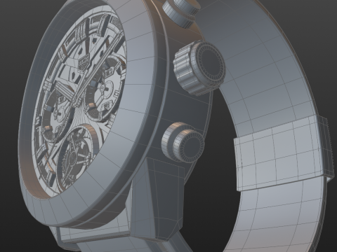 TAG Heuer Carrera Calibre Heuer 02T 3D 模型