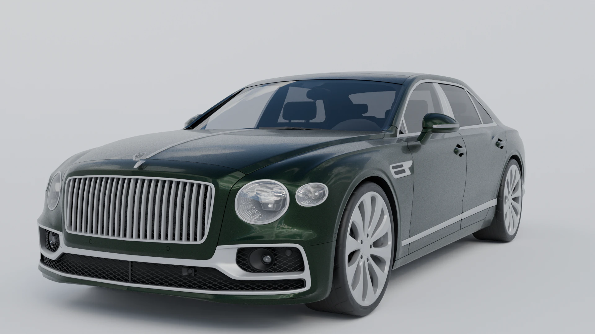 Bentley Flight Spur 3D Model .c4d .max .obj .3ds .fbx .stl .blend