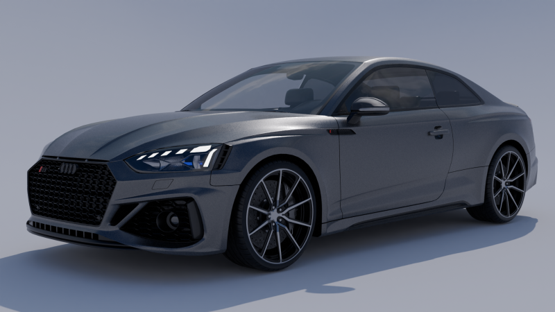 Audi RS5 Model 3D .c4d .max .obj .3ds .fbx .stl .blend 