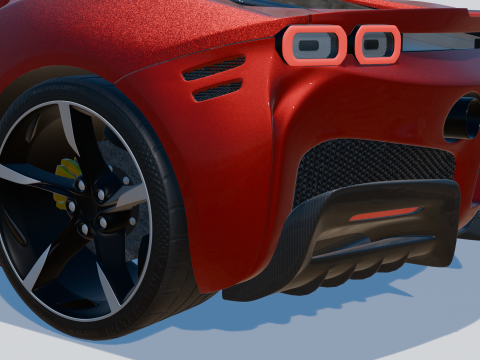 Ferrari SF90 Stradale 3D 模型
