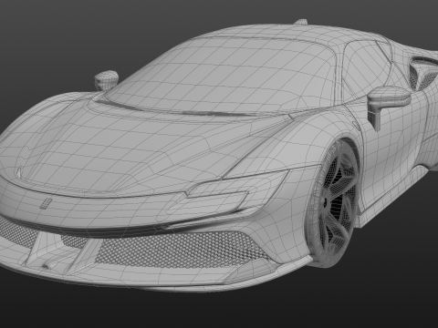 Ferrari SF90 Stradale 3D 模型