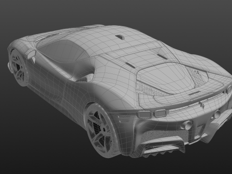 Ferrari SF90 Stradale 3D 模型