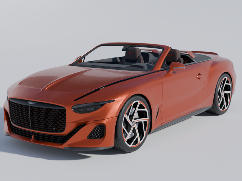 Bentley Mulliner Batur Convertible Model 3D