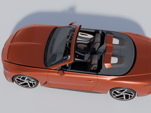 Bentley Mulliner Batur Convertible Modelo 3D