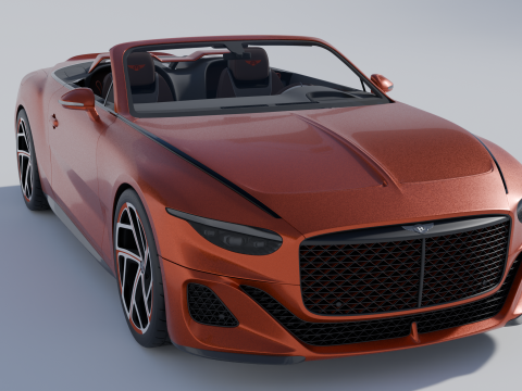 Bentley Mulliner Batur Convertible Modelo 3D