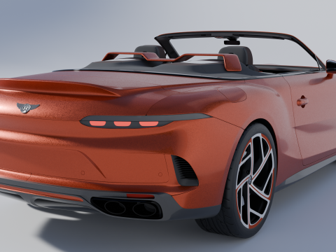 Bentley Mulliner Batur Convertible Modelo 3D