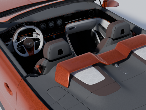 Bentley Mulliner Batur Convertible Modelo 3D