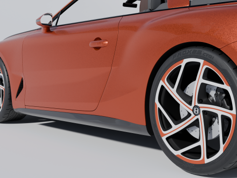 Bentley Mulliner Batur Convertible Modelo 3D