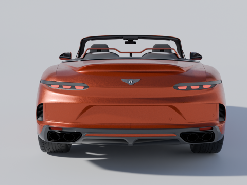 Bentley Mulliner Batur Convertible Modelo 3D