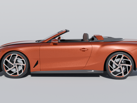 Bentley Mulliner Batur Convertible Modelo 3D