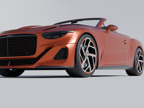 Bentley Mulliner Batur Convertible Modelo 3D